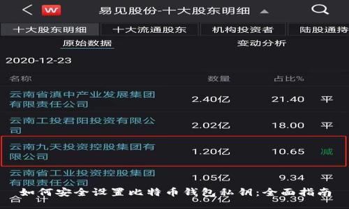 如何安全设置比特币钱包私钥：全面指南